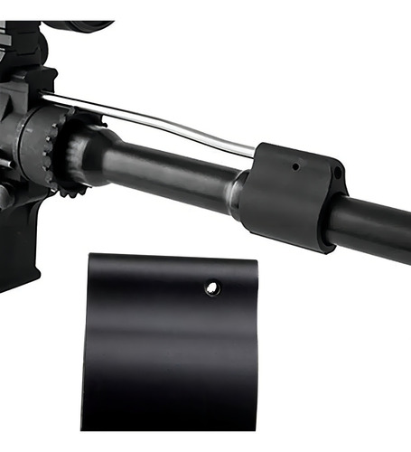 Ratorch Block Bloque Tubo Gas Bloque Recuperador De Gas Paintball Airsoft Para Ar15 M4 M16 0.75 Pulgada