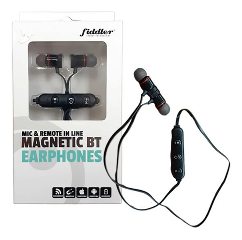 Audífonos Magnéticos Manos Libres Bluetooth Fiddler