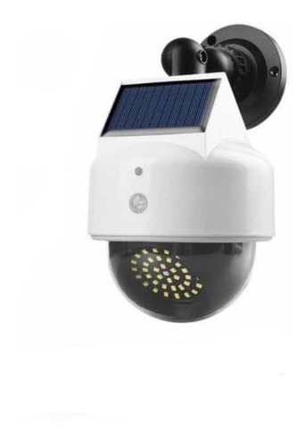 Luz Solar De Seguridad Recargable Control Remoto Camara Fals