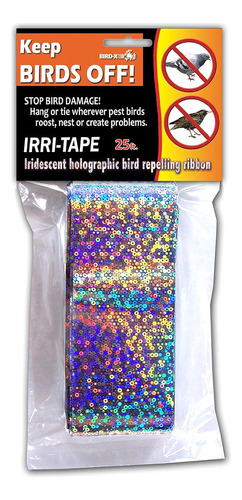 Tape-25 Irri-tape Cinta Holográfica Irredescent Foil Repelen