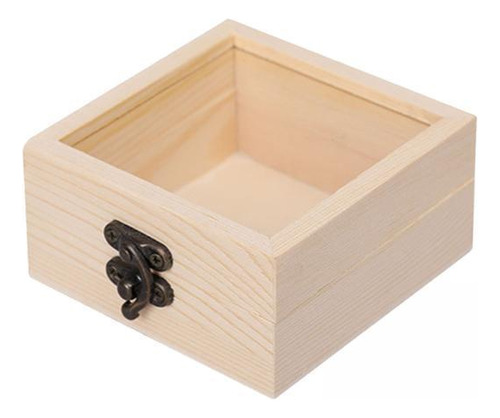 5 Paquete De 2-6 Cajas De Madera Para 9 Cm X 9 Cm X 4,5 Cm