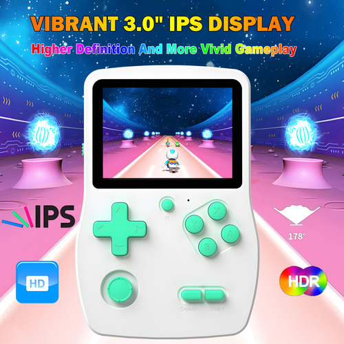 Handheld Game Console Douddy 32-bit W/ 139 Video Games Blue