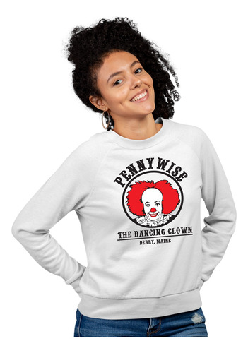 Sudadera Blanca Mujer Pennywise Eso It Payaso