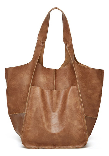 Bolso De Hombro Casual Suave De Gran Capacidad Para Mujer