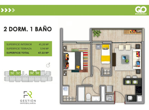 Go San Pablo 2d + 1b - Incluye Bodega - Arrienda Con Promesa