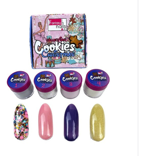 Acrílico Colección Cookies Christmas Fantasy Nails