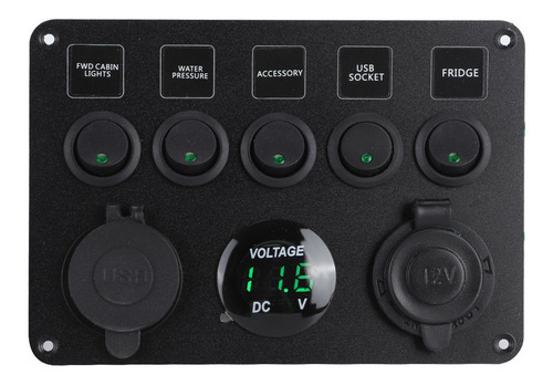 Voltímetro De Interruptor Modificado De 5 Bits Para Lancha M