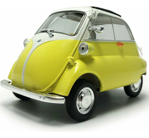 Coche De Carreras Welly 1:18 Bmw Isetta Fundido A Troquel 