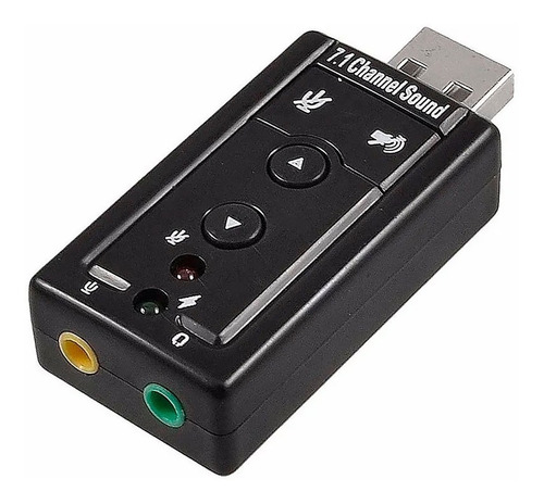 Tarjeta De Sonido Usb 7.1 Para Pc O Laptop Virtual Dj 3d