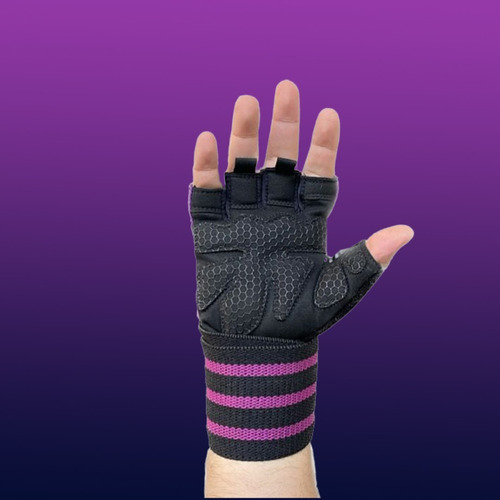 Imagen 4 de 10 de Guantes De Entrenamiento Musculación Y Fitness Con Muñequera