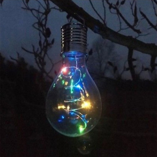 Lámpara Led Colgante Giratoria Solar Impermeable Para O