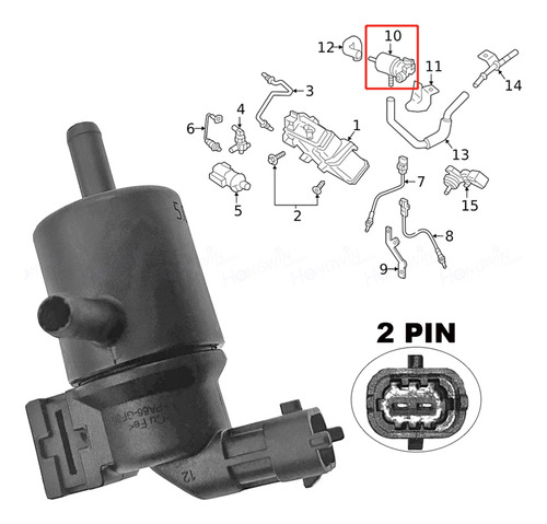 Válvula De Control De Purga De Cartucho De Vapor 28910-3f700