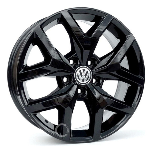 Roda Aro 17 Amarok V6 5x120 S07 / Jogo 4 Rodas Cor Preto Black Piano