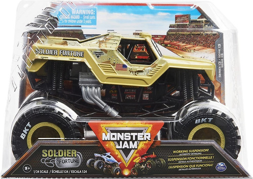 Monster Jam Soldier Fortune True Metal Serie 13 Escala 1:24