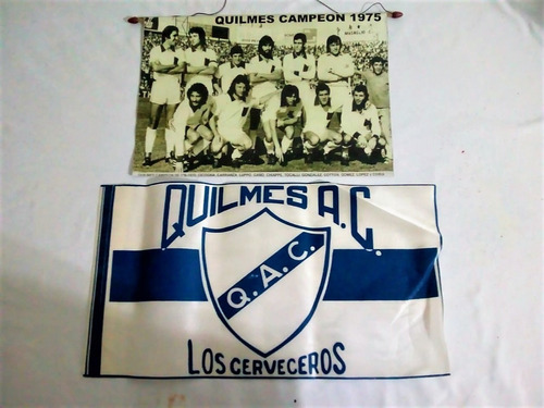 Bandera Club Quilmes Decada 70 Mas Banner Formacion 75