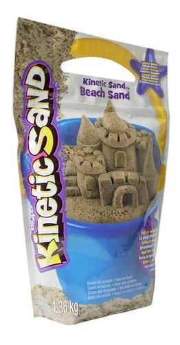 Massa Areia Praia Marrom Natural 1.36kg Kinetic Sand Sunny