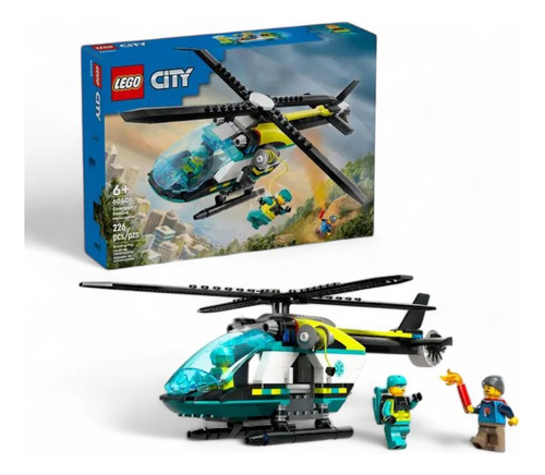 Set Lego City Helicóptero De Rescate Para Emergencias