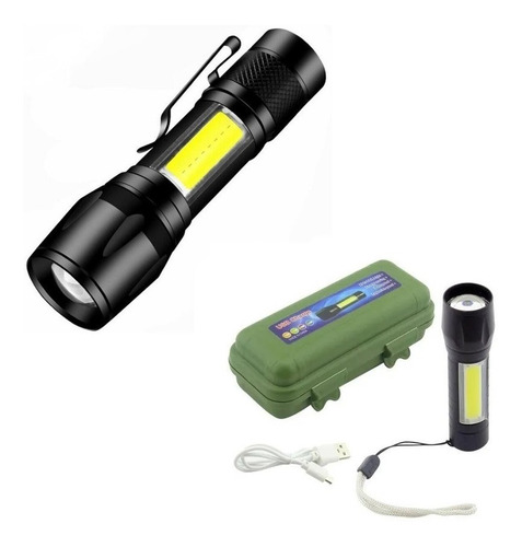 Linterna Luz Led Recargable Usb