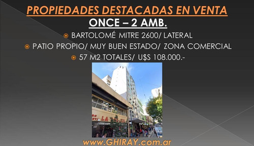 Imagen 2 de 19 de 2 Amb. Balvanera. Bartolome Mitre 2600. Excelente Depto C/pa
