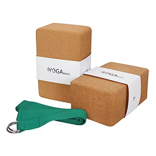 Caja de 20 ladrillos de corcho para yoga - Bloques de Yoga 