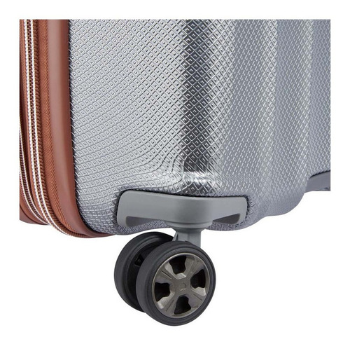 Maleta Carry On 55 Cm. Expandible Delsey St. Tropez Color Plateado