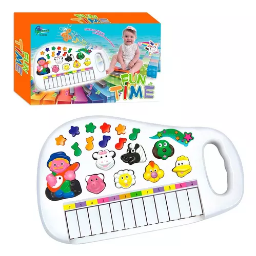 Teclado Piano Musical Infantil Baby Fazendinha Iaiao C/ Luz