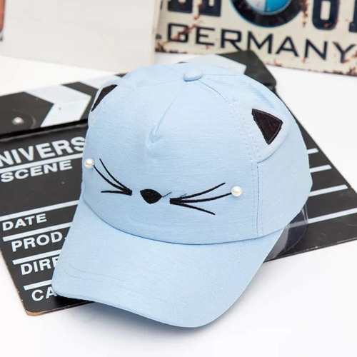 Gorra  Diseño Gatita Para Niñas Importado 