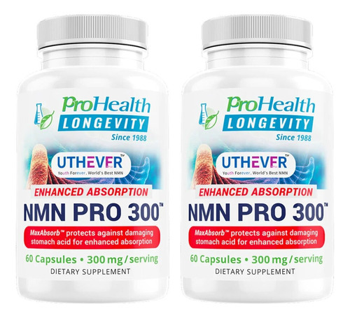 Suplemento  Nmn Longevity Pro 300 Prohealth 2 Pack