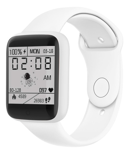 Smart Bracelet W68 Pantalla 1.3 Color Blanco Android Ios Deportes