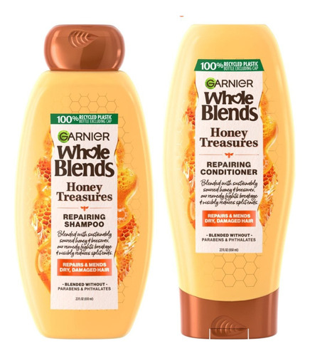 Garnier Whole Blends Shampoo Y Acondicionador Tesoros D Miel