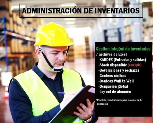 Inventarios Administración Integral (plantillas Excel)