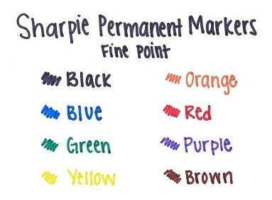 Imagen 5 de 7 de Sharpie Punta Fina Marcador Permanente (8 Unidades