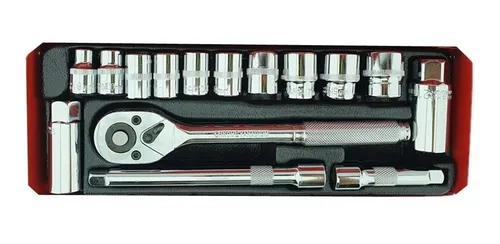 Kit Set Juego De Dados Chicharra Cuadrante 3/8 15 Piezas