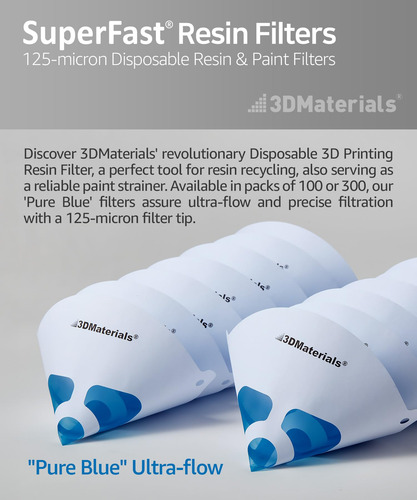 Superfiltro Desechable, 100 Unidades, Para Impresora 3d, Res