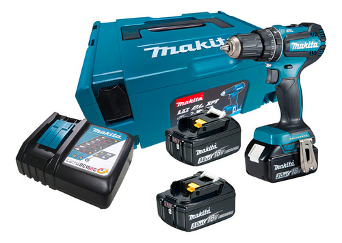 Parafusadeira Furadeira 18v Lxt Com Maleta Dhp485rfj Makita