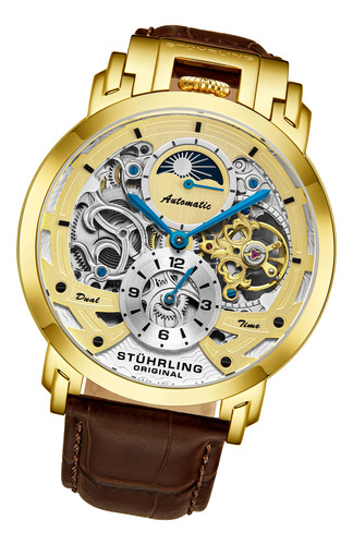 Relógio Stuhrling Original Menai Dual Time Automatic 47 Mm