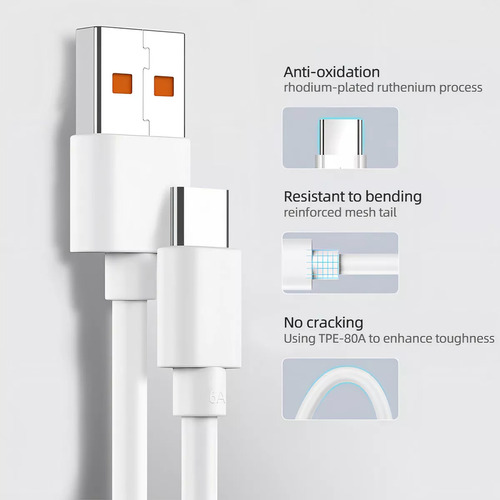 Cable para Xiaomi 1.5m Turbo Charge 120W Carga Rapida 6A Hypercharge / Mi Turbo Charge 120 W /67 W /55 W /50 W /40 W /33 W /30 W /22.5 W Para Todos Los Modelos