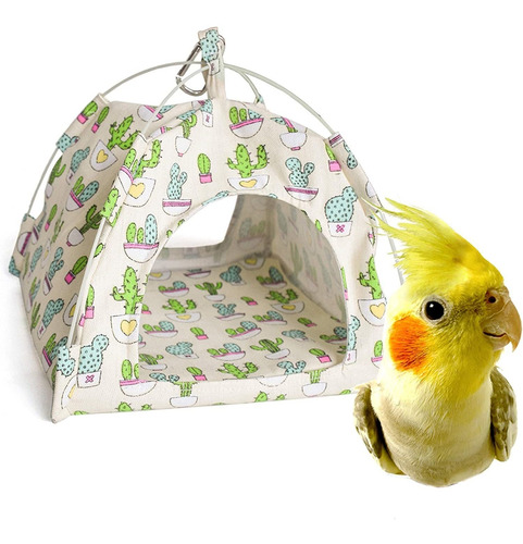 Mydays Bird Nest House Bed, Parrot Hamster Habitat Cave Hang