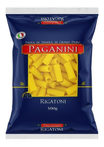 Macarrão Italiano Rigatoni Paganini 500g