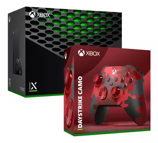 Consola Xbox Series X + Mando Camuflado Rojo