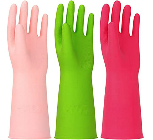 Guantes Látex Reutilizables 3 Pares, Talla Grande