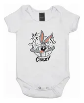 Comprar Body Bebe Manga Corta Bugs Bunny Diseño Art Logo - Psbu7