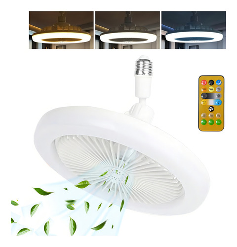 Ventilador De Techo Con Led 30w 110/220w Y Control