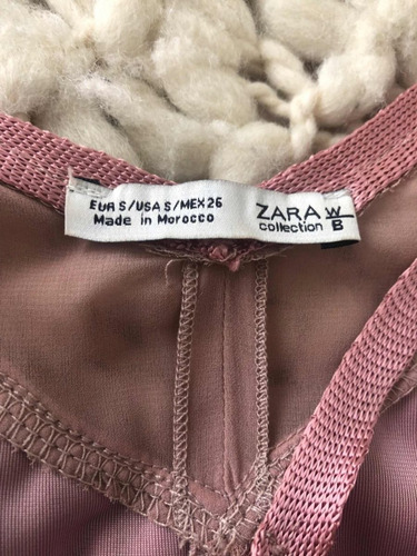Musculosa De Terciopelo Rosa Zara