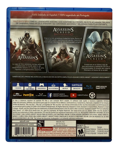 Assassin's Creed The Ezio Collection Para Playstation 4 (Usado)