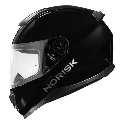 Capacete Moto Norisk Razor Preto Brilho Masculino Feminino Tamanho