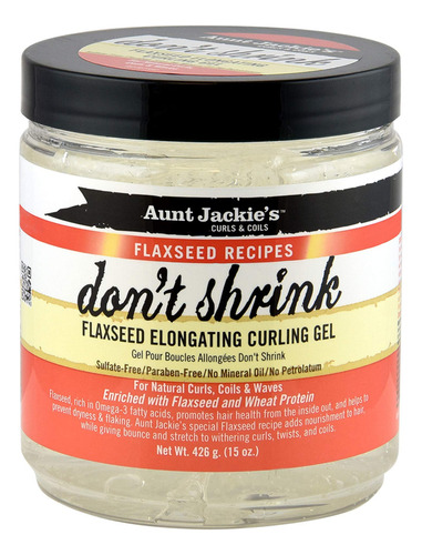 Aunt Jackies Dont Shrink Gel De Linaza Para Rulos Alargador