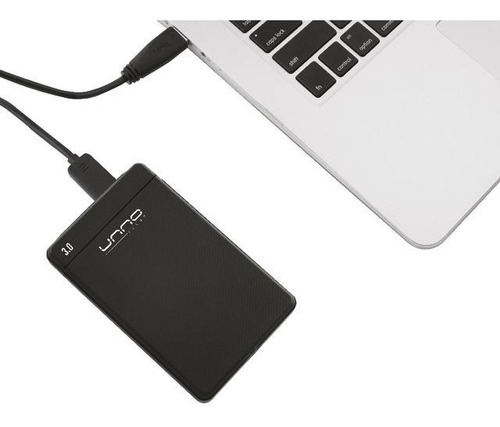Imagen 2 de 3 de Case Externo 2.5 Unno Tekno Para Disco Duro Sata Usb 3.0
