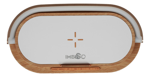Carregador Indução C/ Led E Caixa De Som Imenso Ims228 Cor Cinza