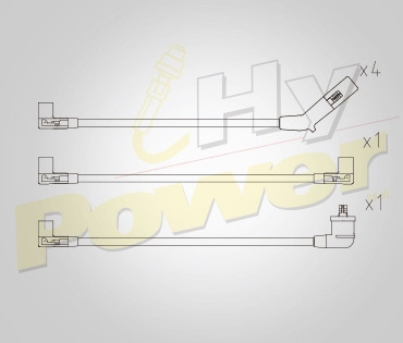 Jgo Cables Bujía Silicon Para Jeep Scrambler 2.5l 4cil 1984